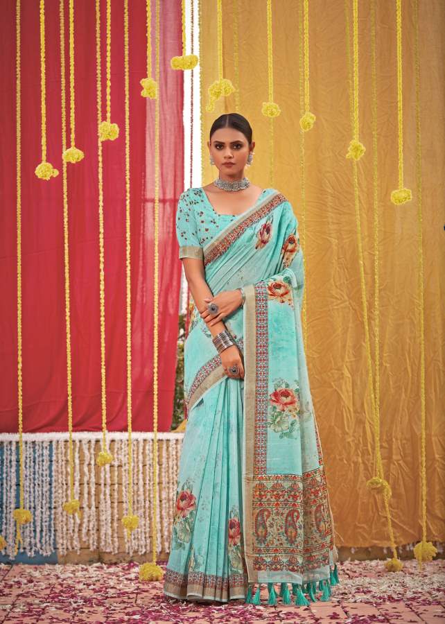 Shangrila Pure Sequins 2 New Festive Wear Linen Weaving Designer Saree Collection